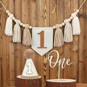 First Birthday Party Decorations and Happy Birthday Banner